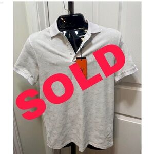 Eight X - Textured White Polo- XLarge (BRAND NEW)